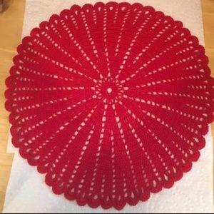 Red doily